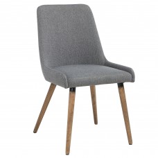 MIA-SIDE CHAIR-DARK GREY/GREY LEG SET